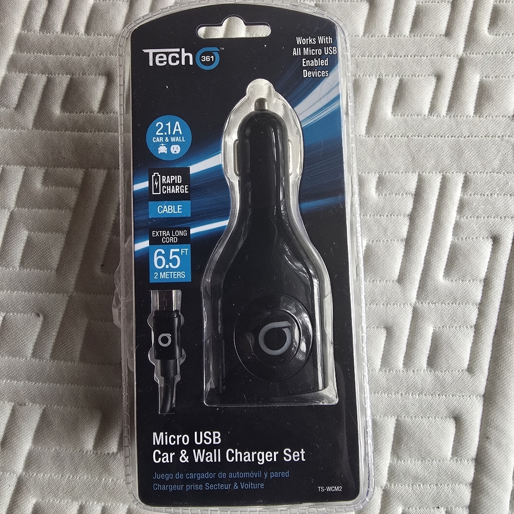 Black Car And Wall Charger